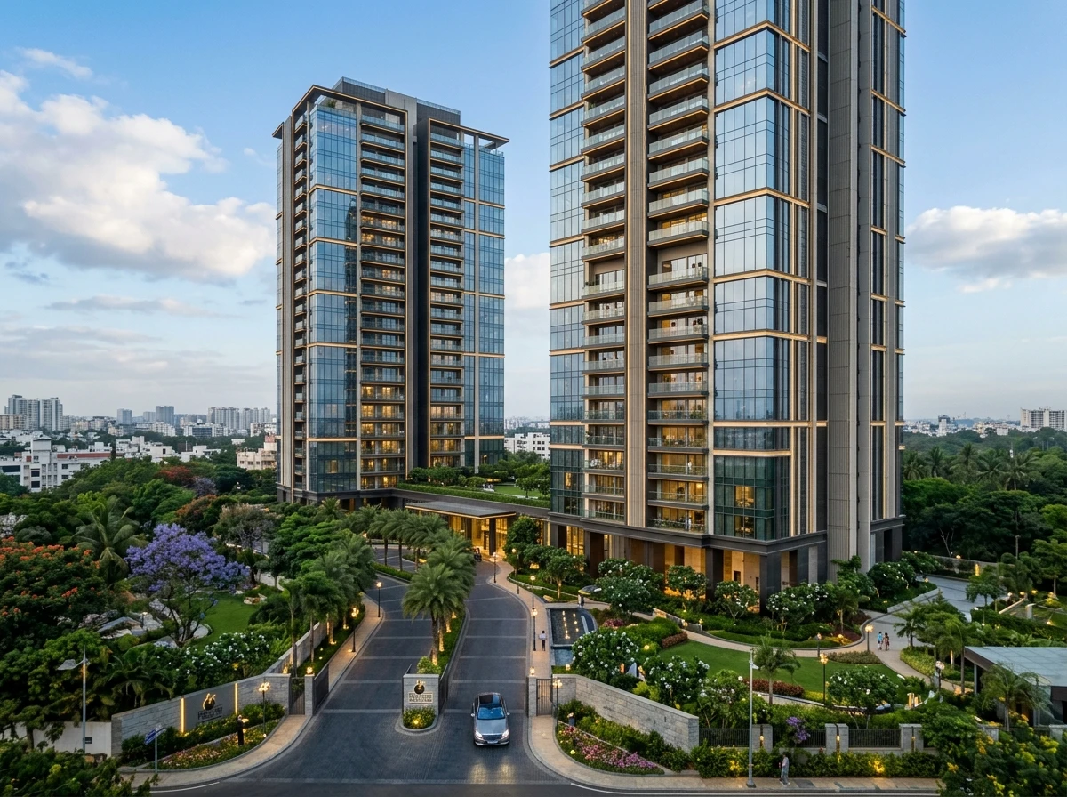 Parklane Iconic High-Rise Residential Towers and Grand Entrance Boulevard